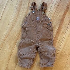 Carhartt Khaki Kids Overalls 12M